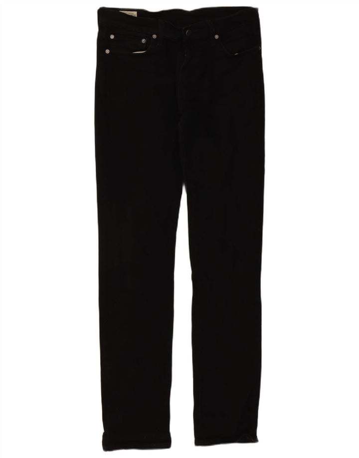 Levi's Mens Slim Jeans W32 L34 Black Cotton