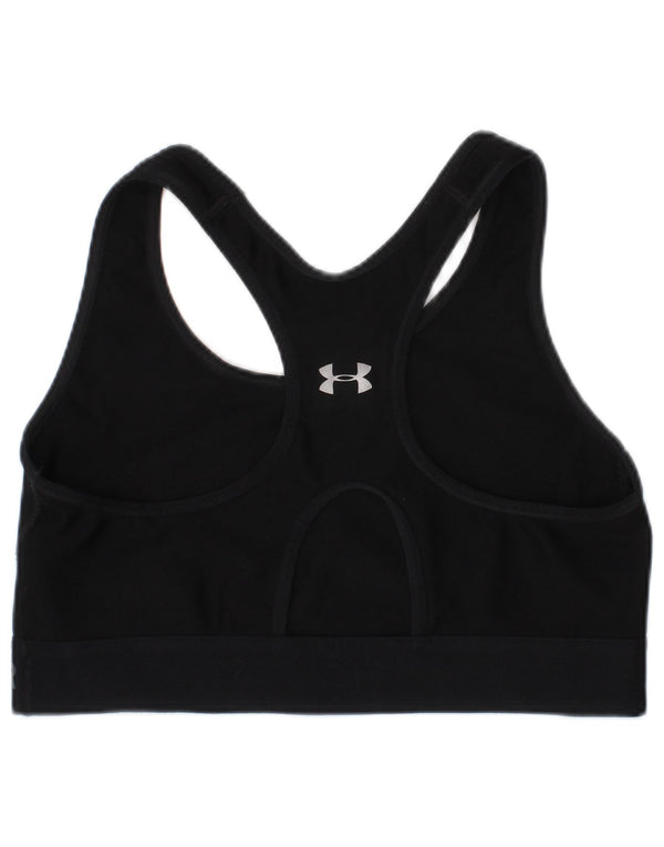 Under Armour Womens Graphic Sport Bra Top Small Black Polyester Sports