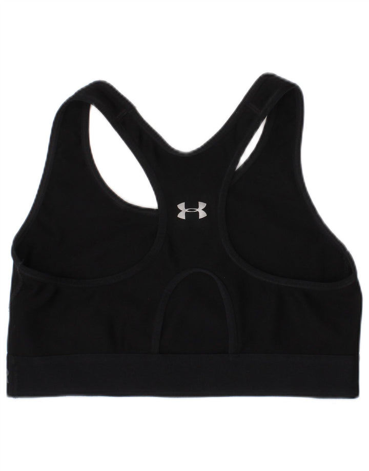 Under Armour Womens Graphic Sport Bra Top Small Black Polyester Sports