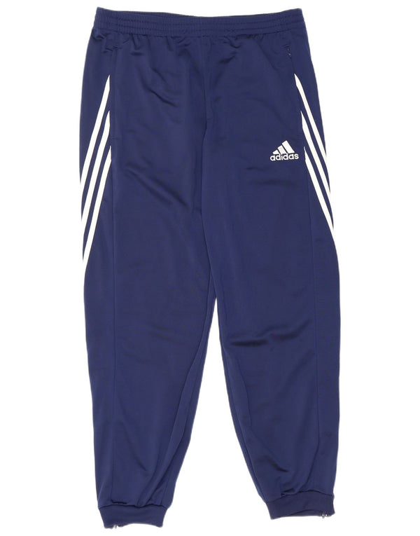 Adidas Mens Tracksuit Trousers Joggers Large  Navy Blue Polyester