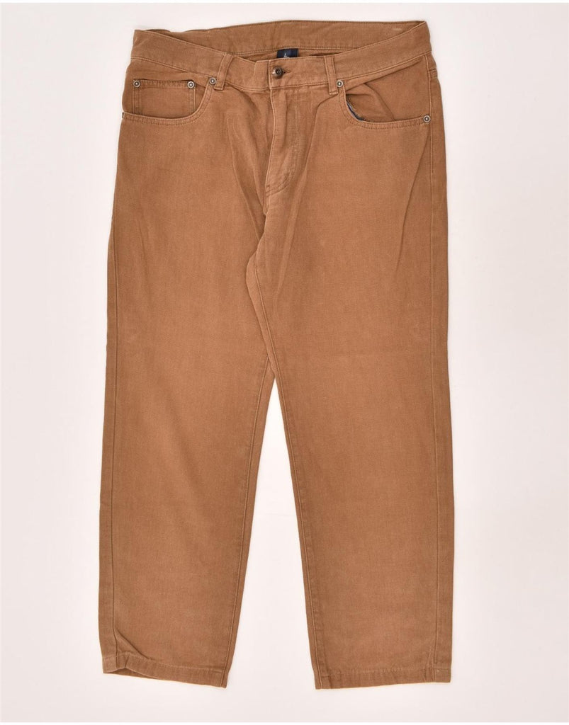 MARINA YACHTING Mens Straight Casual Trousers W34  L27 Brown | Vintage Marina Yachting | Thrift | Second-Hand Marina Yachting | Used Clothing | Messina Hembry 