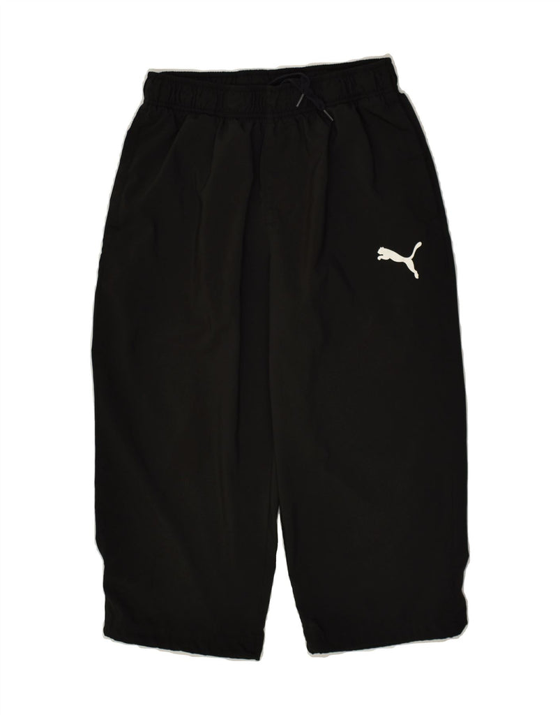 PUMA Mens Capri Tracksuit Trousers Joggers Medium Black | Vintage Puma | Thrift | Second-Hand Puma | Used Clothing | Messina Hembry 