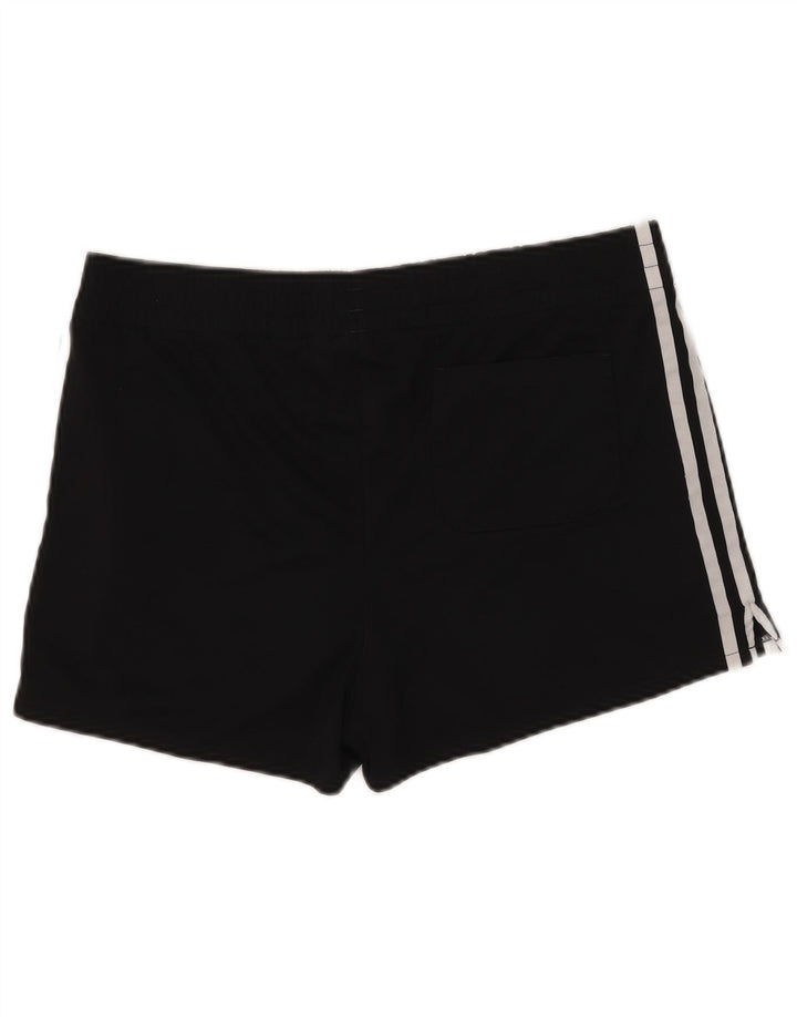 Adidas Womens Sport Shorts UK 12 Medium Black Polyester