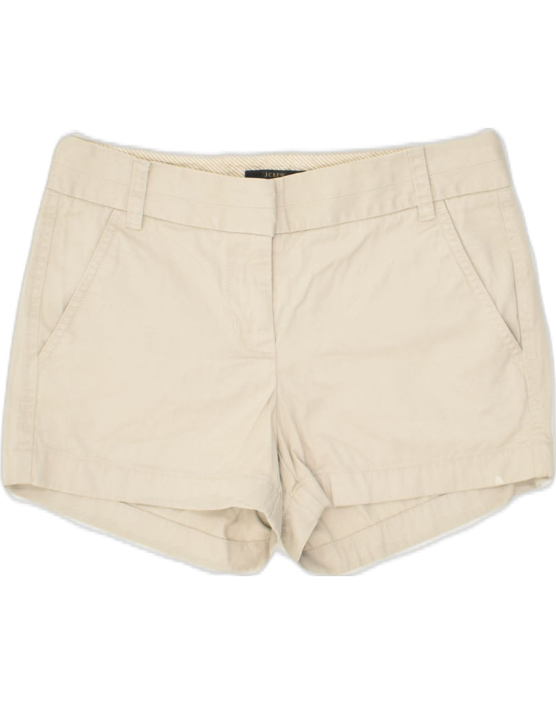 J. CREW Womens Chino Shorts US 2 XS W31 Beige Cotton | Vintage J. Crew | Thrift | Second-Hand J. Crew | Used Clothing | Messina Hembry 