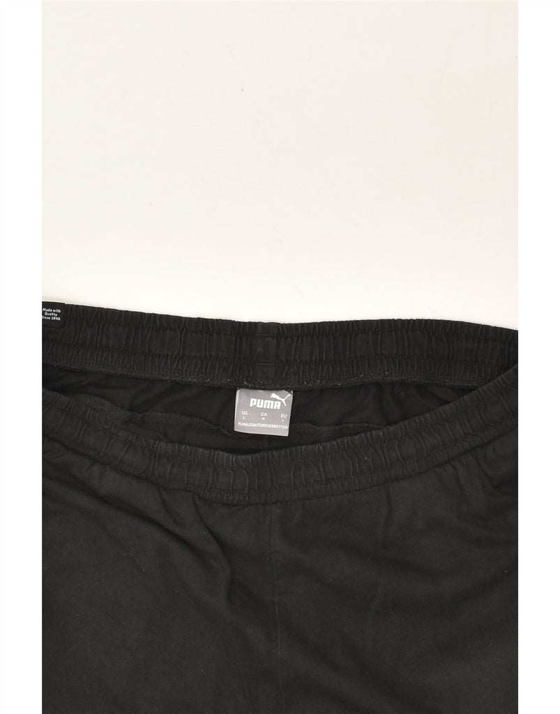 PUMA Mens Graphic Sport Shorts Large Black Cotton | Vintage Puma | Thrift | Second-Hand Puma | Used Clothing | Messina Hembry 