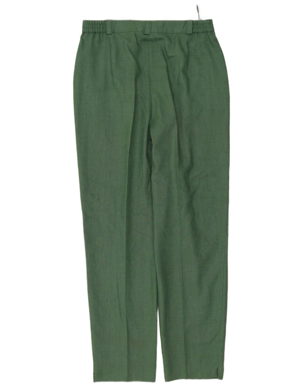 Gerry Weber Womens High Waist Suit Trousers EU 40 Medium W30 L28 Green