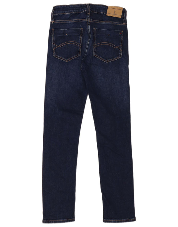 Tommy Hilfiger Girls Slim Jeans 11-12 Years W26 L27 Navy Blue Cotton