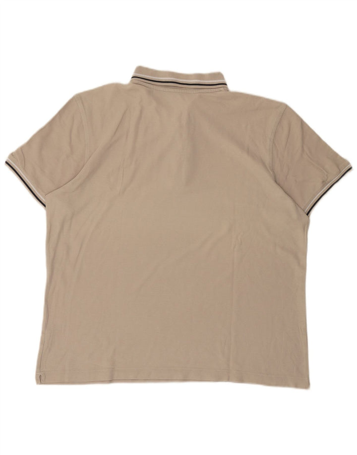 Lotto Mens Polo Shirt 2XL Beige Cotton