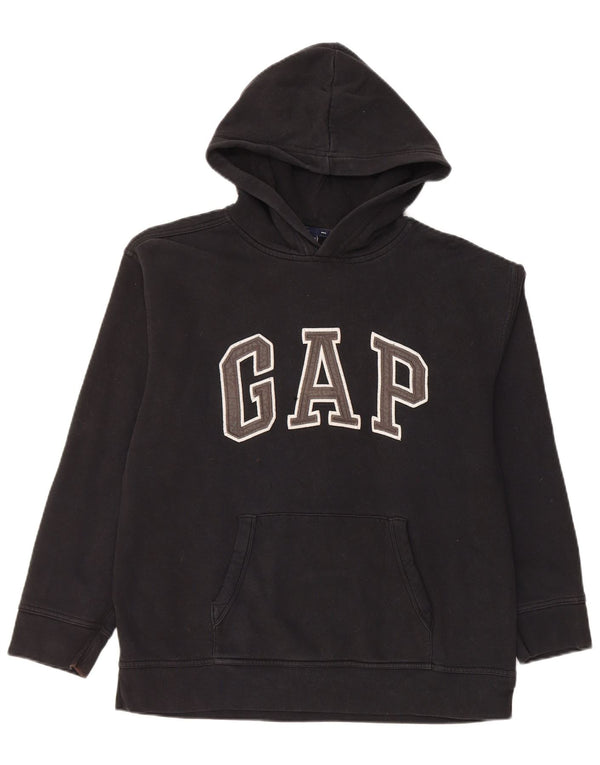 Gap Boys Graphic Hoodie Jumper 14-15 Years 2XL Black Cotton