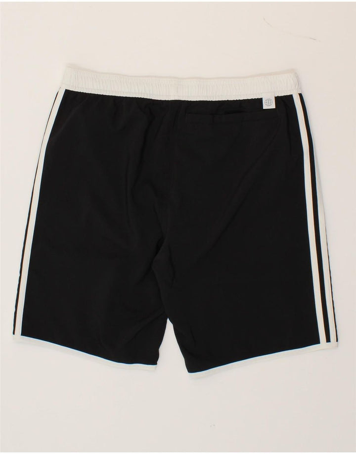 ADIDAS Boys Sport Shorts 15-16 Years Black Colourblock Polyester Vintage Adidas and Second-Hand Adidas from Messina Hembry 