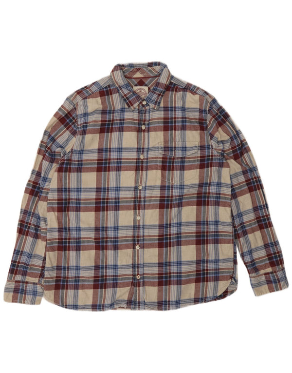 Fat Face Mens Flannel Shirt XL Multicoloured Check Cotton