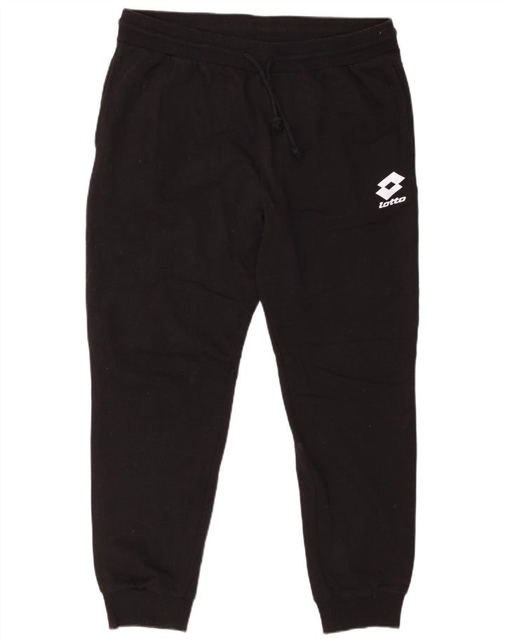 LOTTO Mens Tracksuit Trousers Joggers Medium  Black