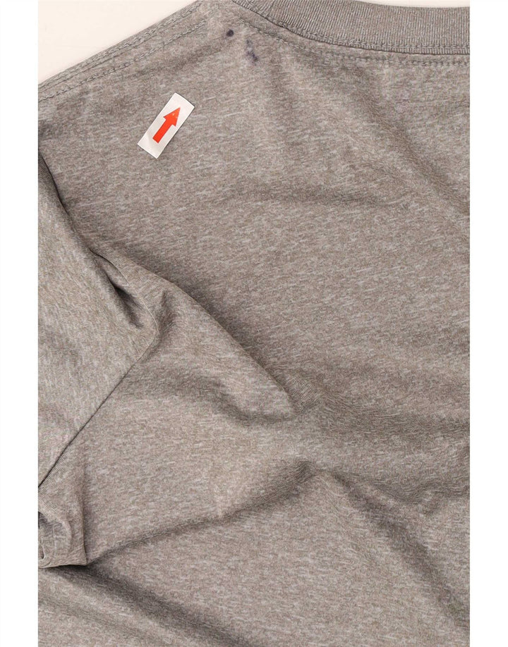 Jordan Boys Graphic T-Shirt Top 13-14 Years XL Grey Flecked Polyester