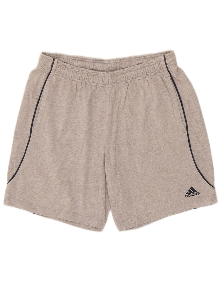 Adidas Mens Sport Shorts Medium Grey Cotton