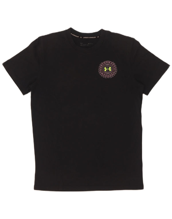 Under Armour Mens Graphic T-Shirt Top Small Black Cotton
