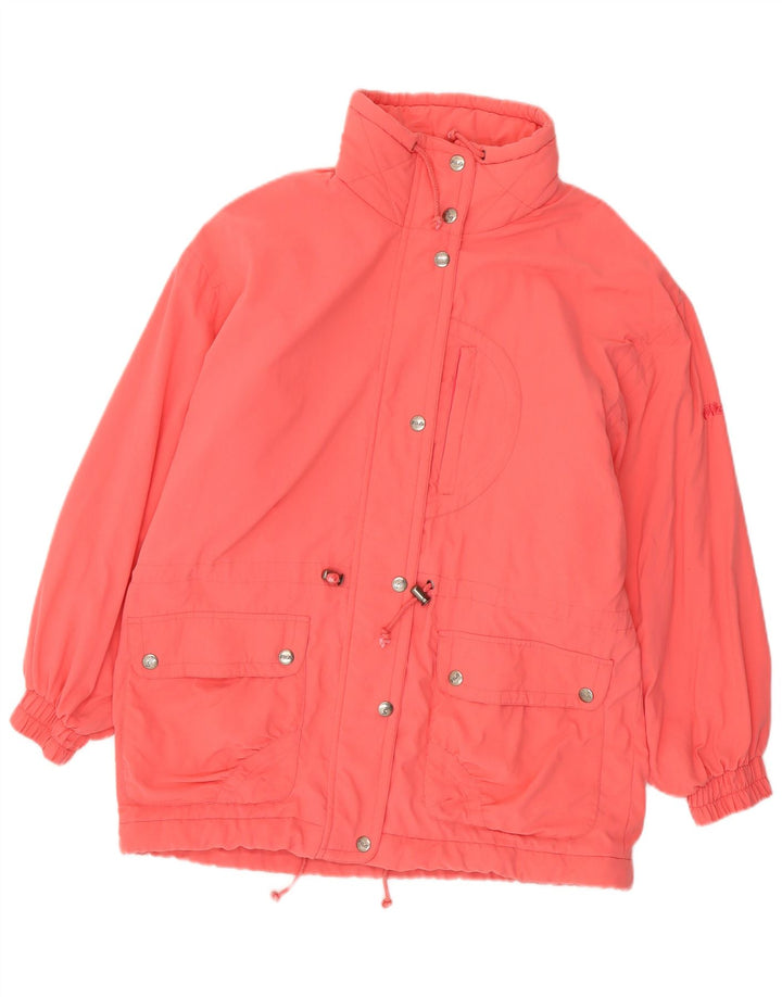 Fila Womens Windbreaker Jacket US 10 Large Pink Polyamide
