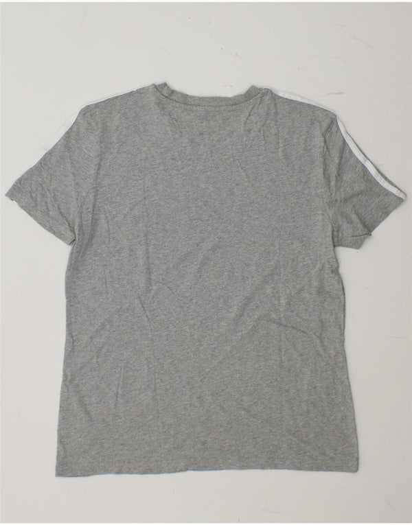 ADIDAS Womens T-Shirt Top UK 16/18 Large Grey Cotton