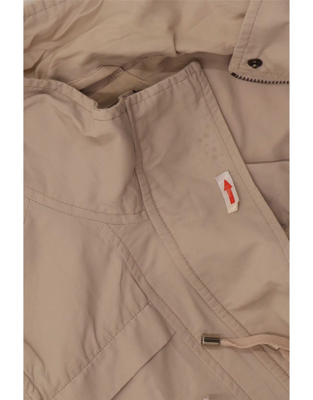 Massimo Dutti Womens Utility Jacket UK 14 Medium Beige Cotton