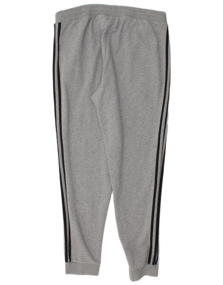ADIDAS Mens Tracksuit Trousers Joggers XL Grey Cotton