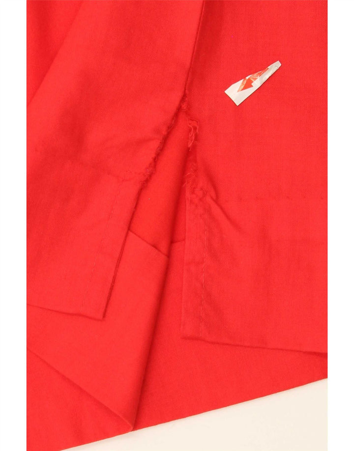 Vintage Womens Basic Dress UK 12 Medium Red