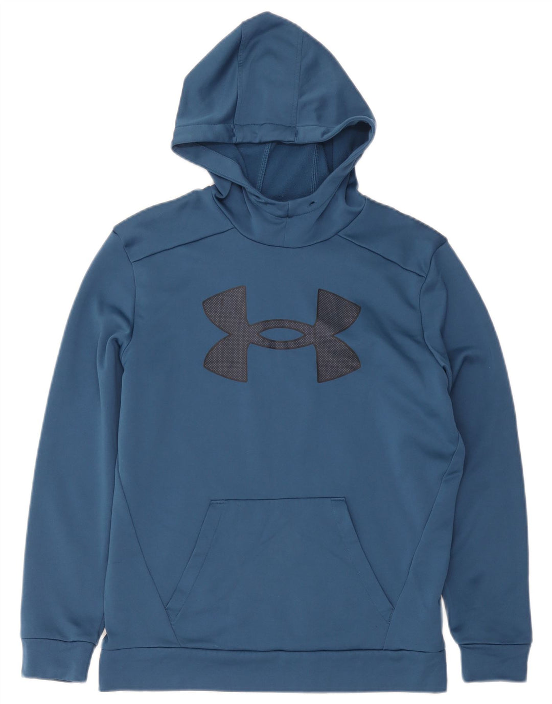 Under Armour Mens Graphic Hoodie Jumper Small Blue Polyester