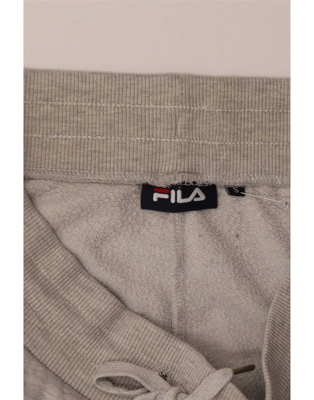 Fila Mens Graphic Tracksuit Trousers Joggers Small Grey Flecked Polyester