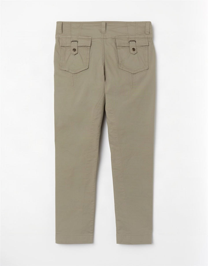 Dack's Womens Straight Casual Trousers IT 46 Large W32 L28 Grey Cotton