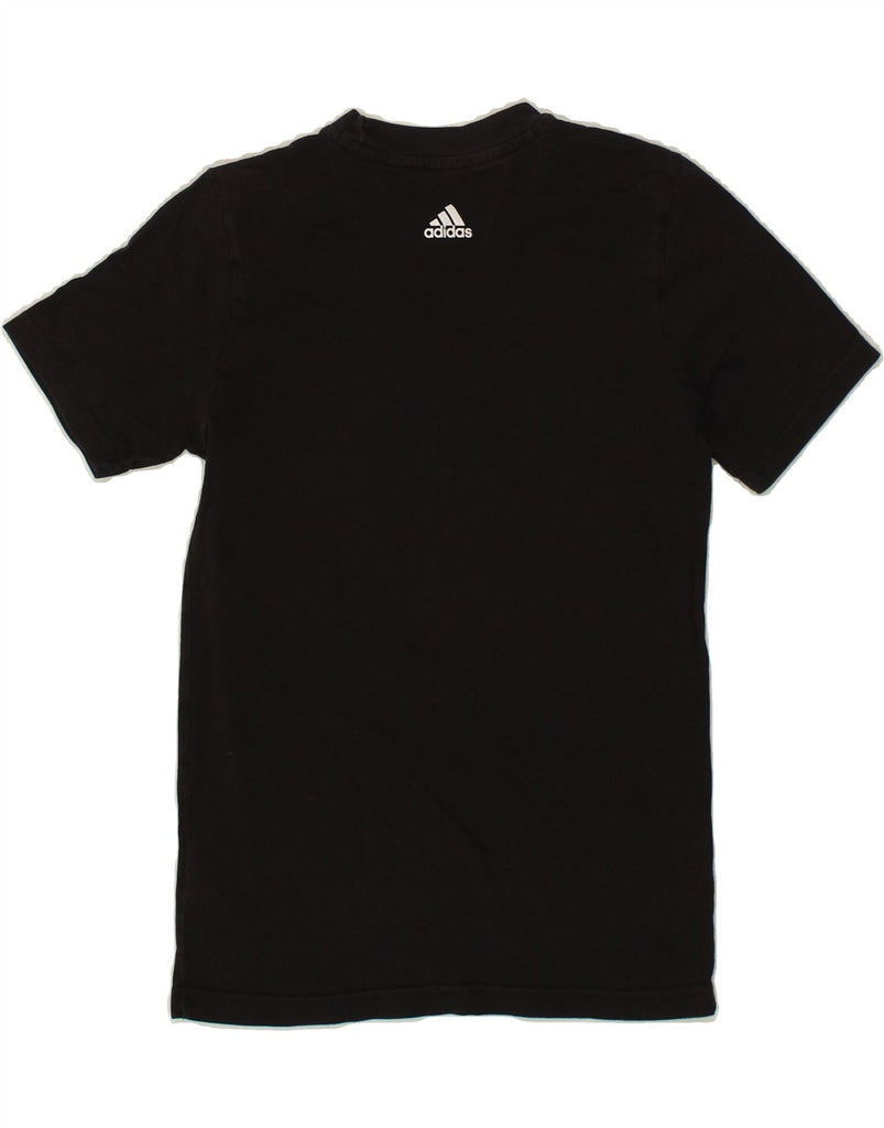 ADIDAS Boys Graphic T-Shirt Top 11-12 Years Black Cotton | Vintage Adidas | Thrift | Second-Hand Adidas | Used Clothing | Messina Hembry 