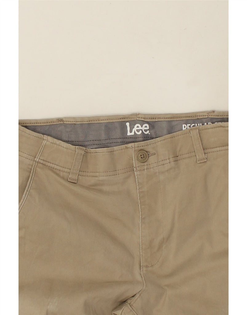 LEE Mens Straight Chino Trousers W34 L31  Beige | Vintage Lee | Thrift | Second-Hand Lee | Used Clothing | Messina Hembry 