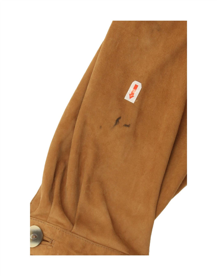 CRUSE Womens Oversized Suede Jacket UK 10 Small Brown Leather Vintage Cruse and Second-Hand Cruse from Messina Hembry 