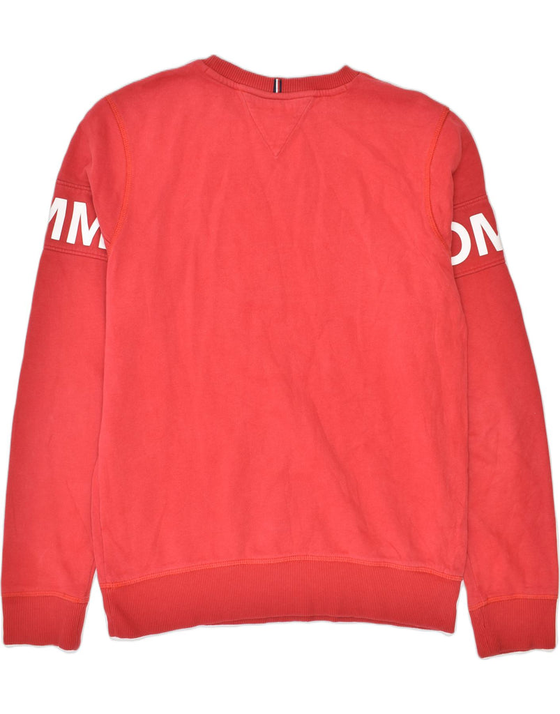 VINTAGE Boys Graphic Sweatshirt Jumper 15-16 Years Red Cotton | Vintage | Thrift | Second-Hand | Used Clothing | Messina Hembry 