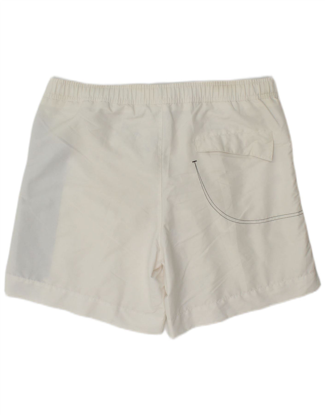 Bikkembergs Mens Graphic Swimming Shorts Large  White Polyester