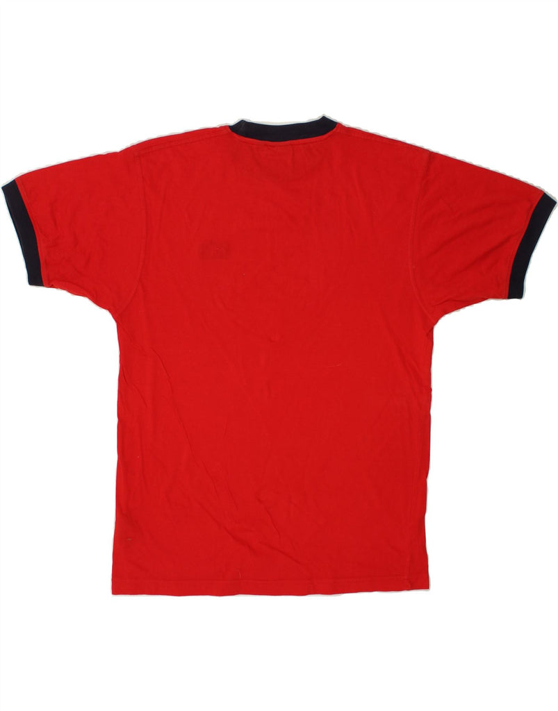 FILA Mens T-Shirt Top Medium Red Cotton | Vintage Fila | Thrift | Second-Hand Fila | Used Clothing | Messina Hembry 