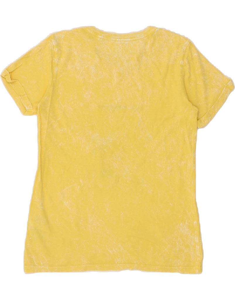 GUESS Girls Graphic T-Shirt Top 9-10 Years Yellow Cotton Vintage Guess and Second-Hand Guess from Messina Hembry 