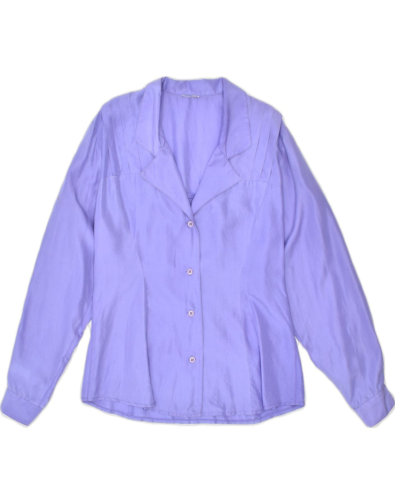 VINTAGE Womens Shirt UK 16 Large Purple Classic | Vintage | Thrift | Second-Hand | Used Clothing | Messina Hembry 