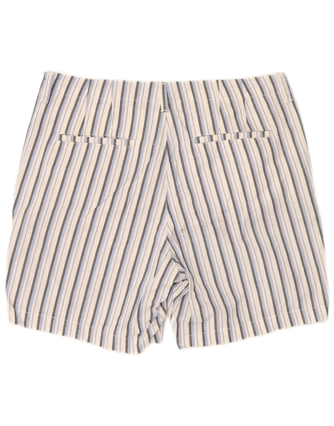 LEE Womens Mid Rise Regular Fit Chino Shorts W36 XL White Striped