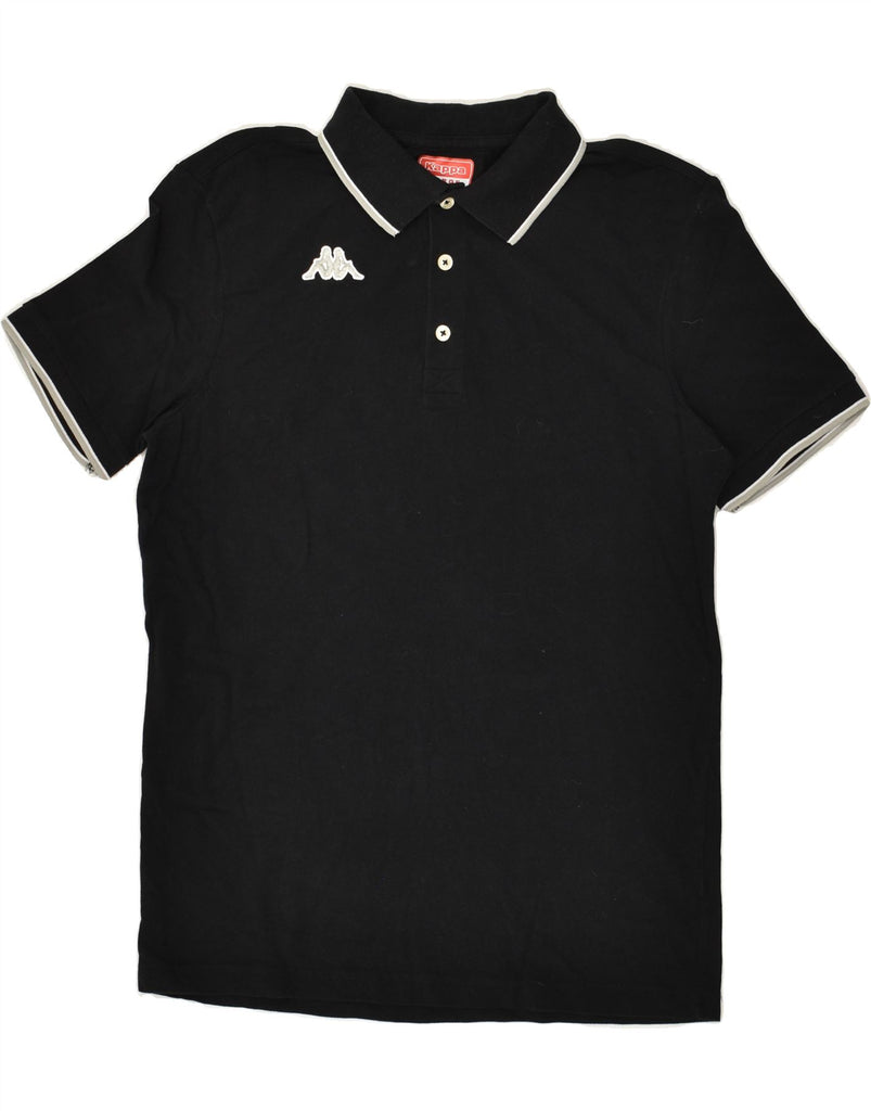 KAPPA Mens Slim Polo Shirt Large Black | Vintage Kappa | Thrift | Second-Hand Kappa | Used Clothing | Messina Hembry 