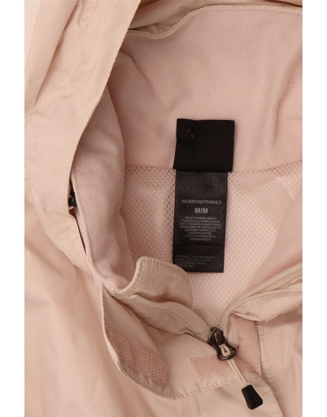 The North Face Womens Hooded Rain Jacket UK 14 Medium Pink Polyester