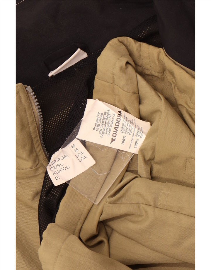 Diadora Mens Rain Jacket UK 40 Large Beige Polyamide
