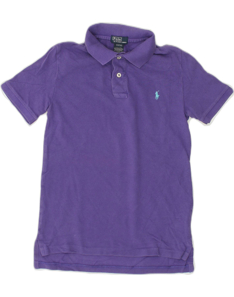 POLO RALPH LAUREN Boys Polo Shirt 10-11 Years Medium  Purple Cotton | Vintage Polo Ralph Lauren | Thrift | Second-Hand Polo Ralph Lauren | Used Clothing | Messina Hembry 