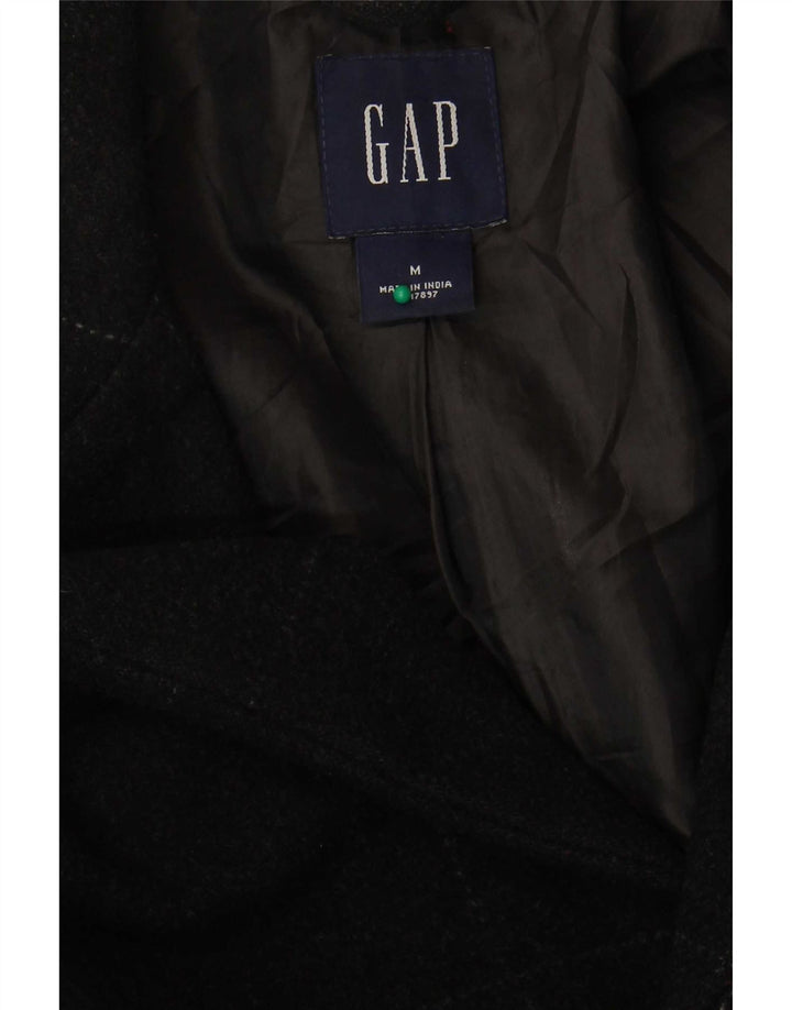 Gap Mens Overcoat UK 38 Medium Grey Check