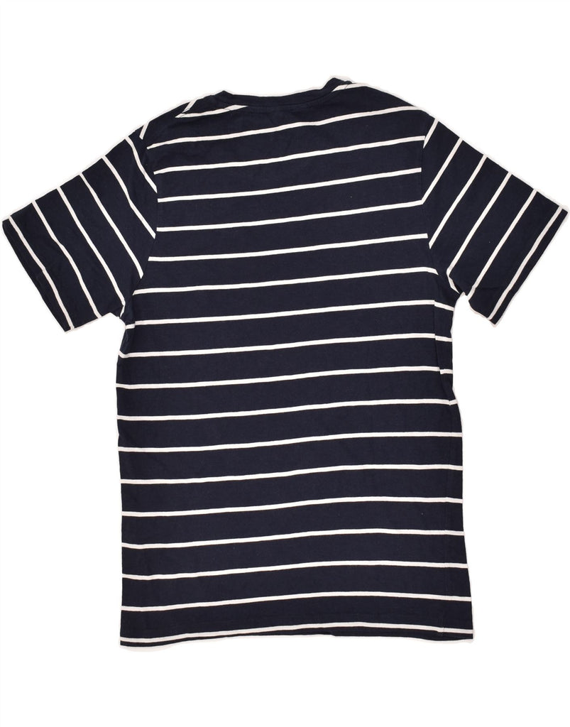 JACK & JONES Womens T-Shirt Top UK 18 Small Navy Blue Striped Cotton | Vintage Jack & Jones | Thrift | Second-Hand Jack & Jones | Used Clothing | Messina Hembry 