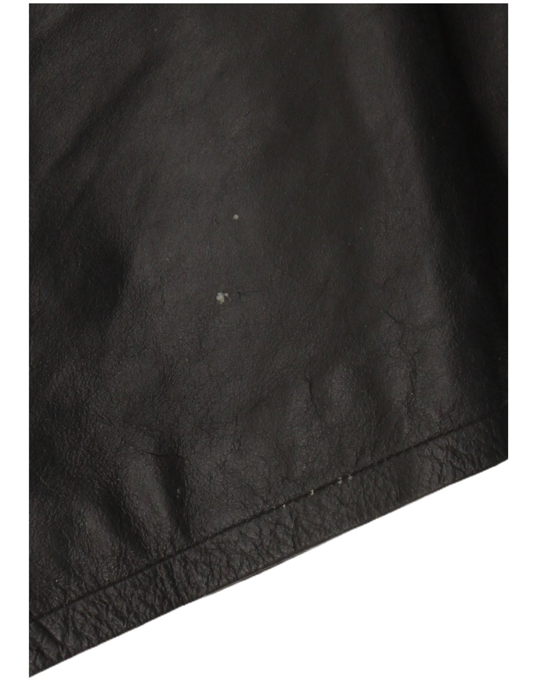 VINTAGE Mens Leather Jacket IT 54 2XL Black Leather