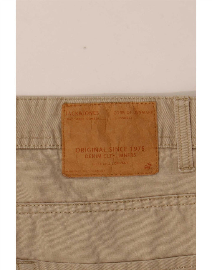 Jack & Jones Mens Slim Casual Trousers W30 L30 Beige