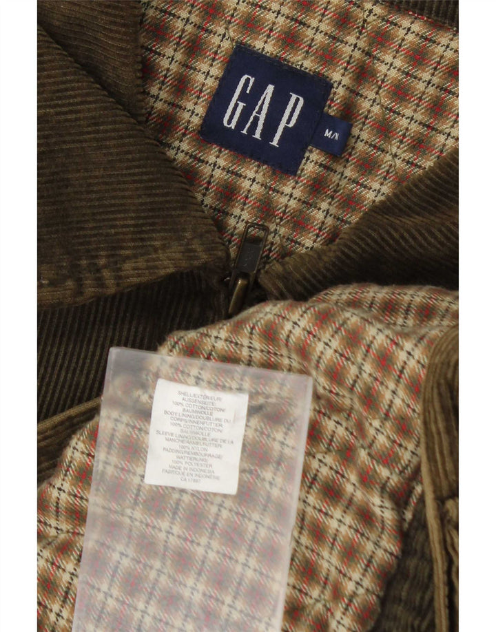 Gap Mens Corduroy Jacket UK 38 Medium Khaki Cotton