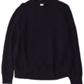 John Lewis Womens Oversized Crew Neck Jumper Sweater UK 14 Medium Navy Blue