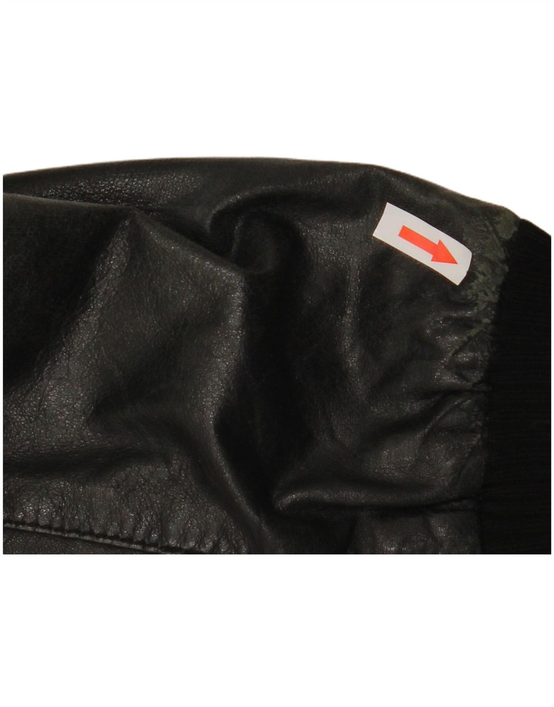 Sasch Womens Crop Leather Jacket UK 14 Medium Black