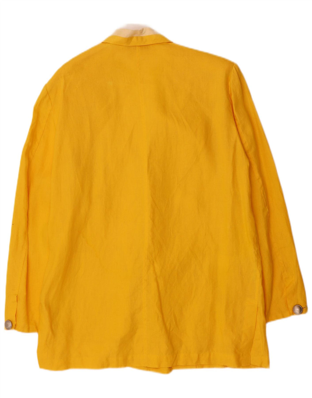 ROCCOBAROCCO Womens Double Breasted Blazer Jacket IT 44 Medium Yellow