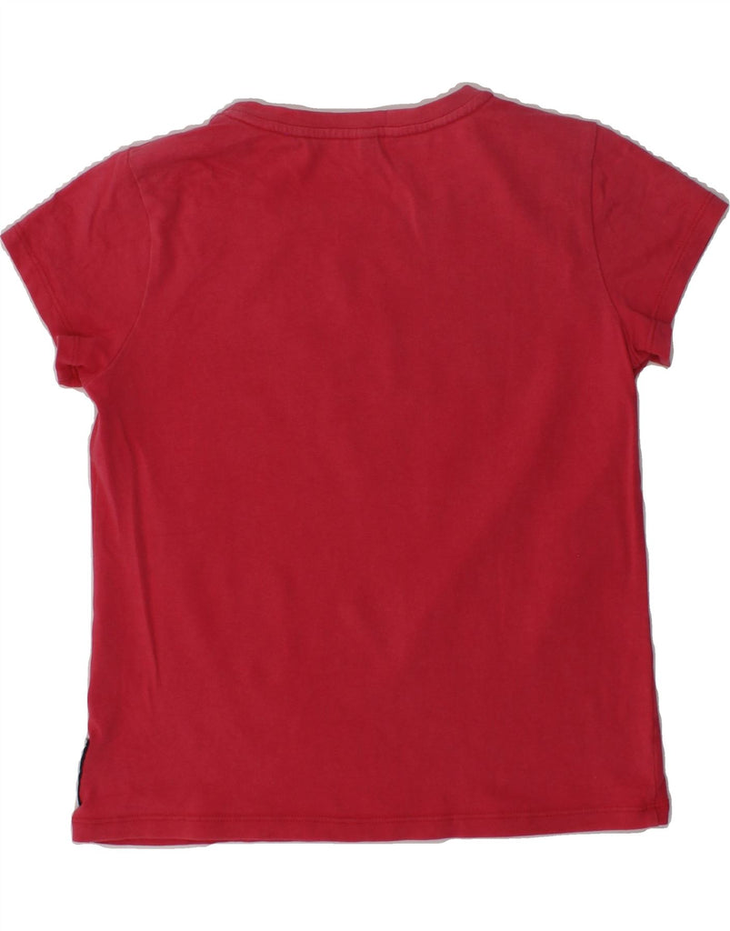 ARMANI JUNIOR Girls Graphic T-Shirt Top 7-8 Years Red | Vintage Armani Junior | Thrift | Second-Hand Armani Junior | Used Clothing | Messina Hembry 