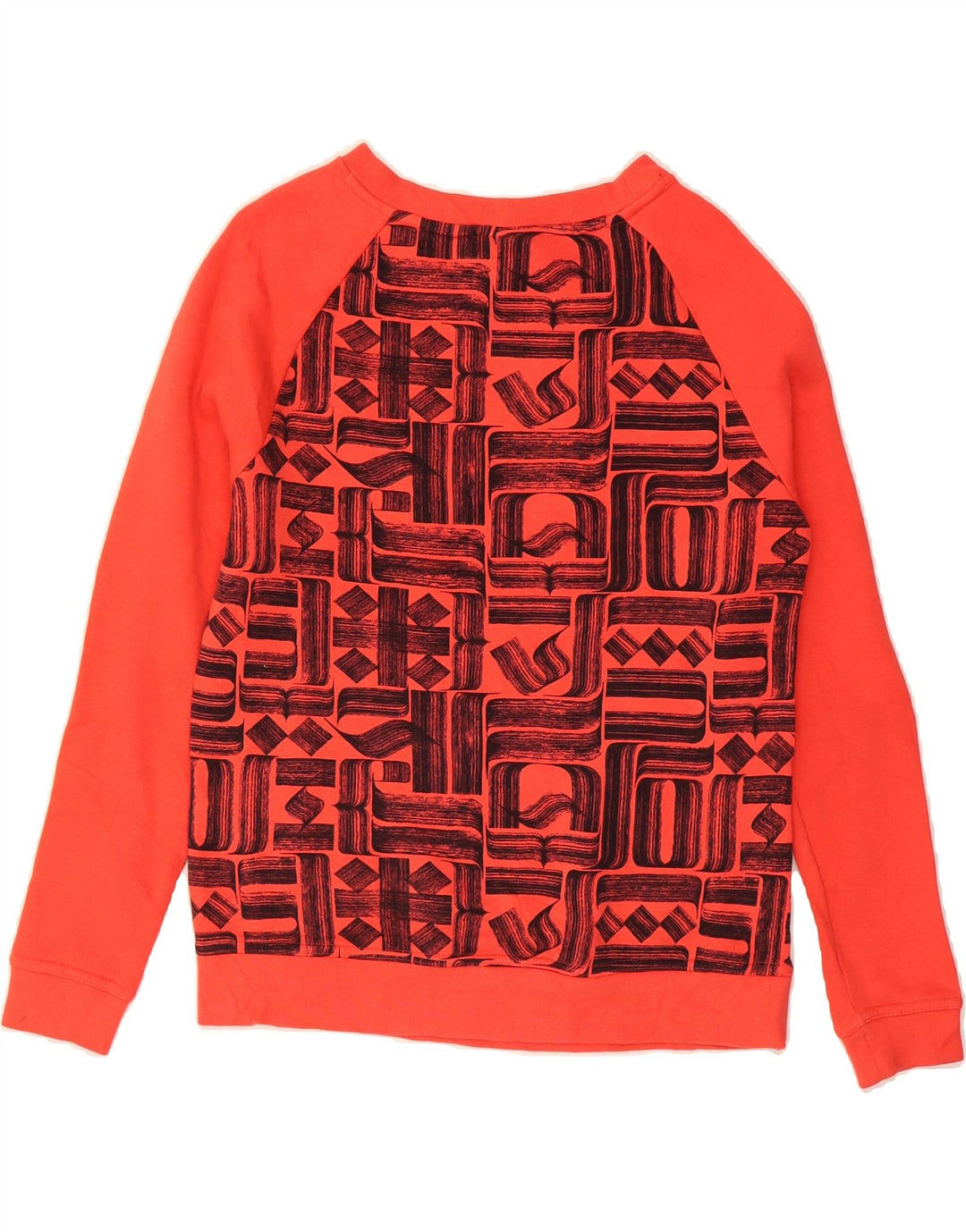 NIKE Womens Oversized Graphic Sweatshirt Jumper UK 6 XS Red Cotton Vintage Nike and Second-Hand Nike from Messina Hembry 